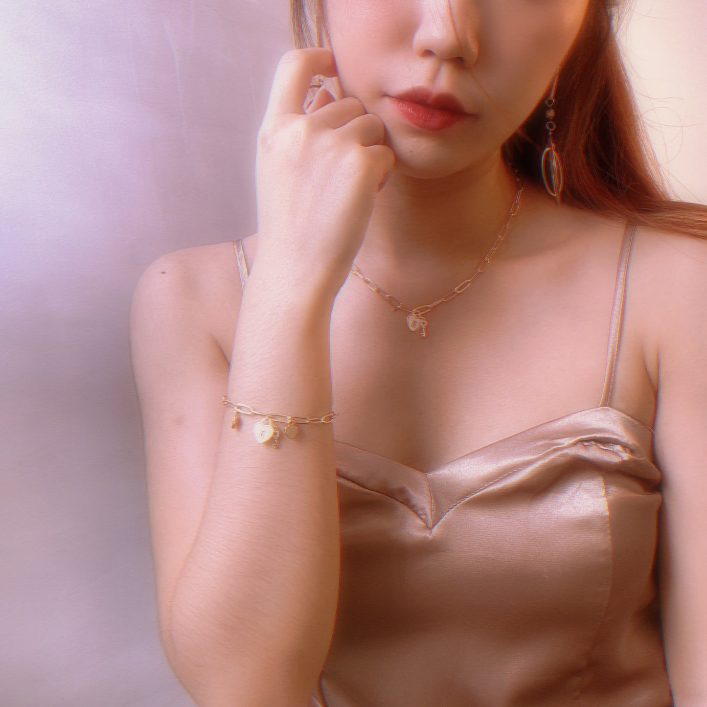 L'amour Seashell Textured Bracelet