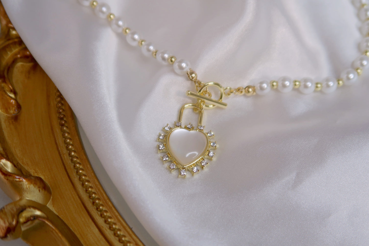 Désir Heart Pearl Necklace