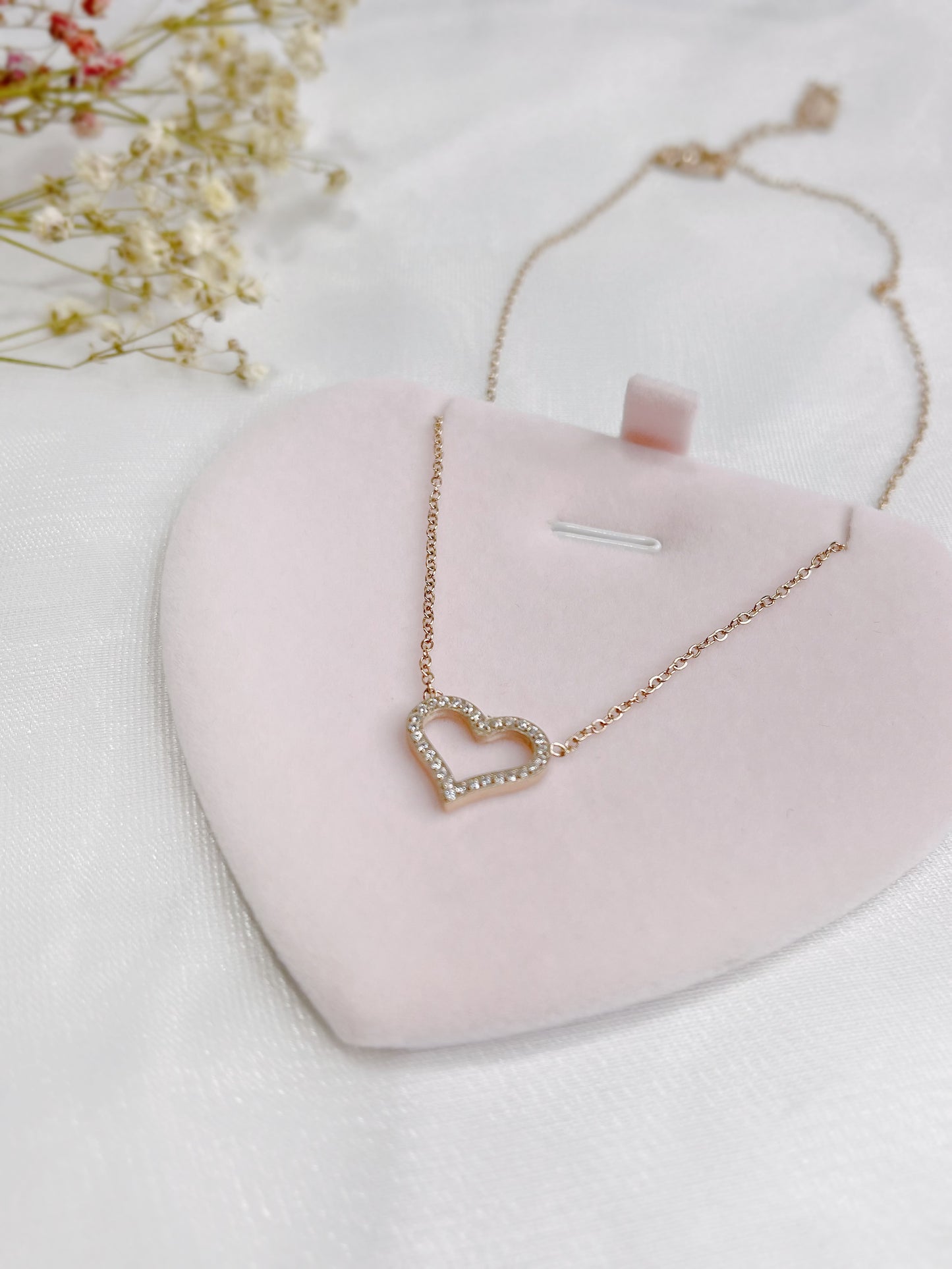 Freya Heart Rose Gold Necklace